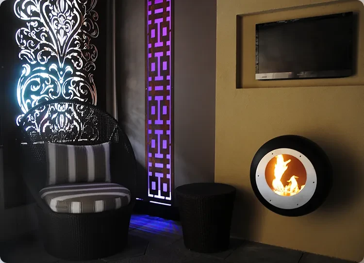 Krb Cocoon Vellum na bioethanol pro montáž na stěnu