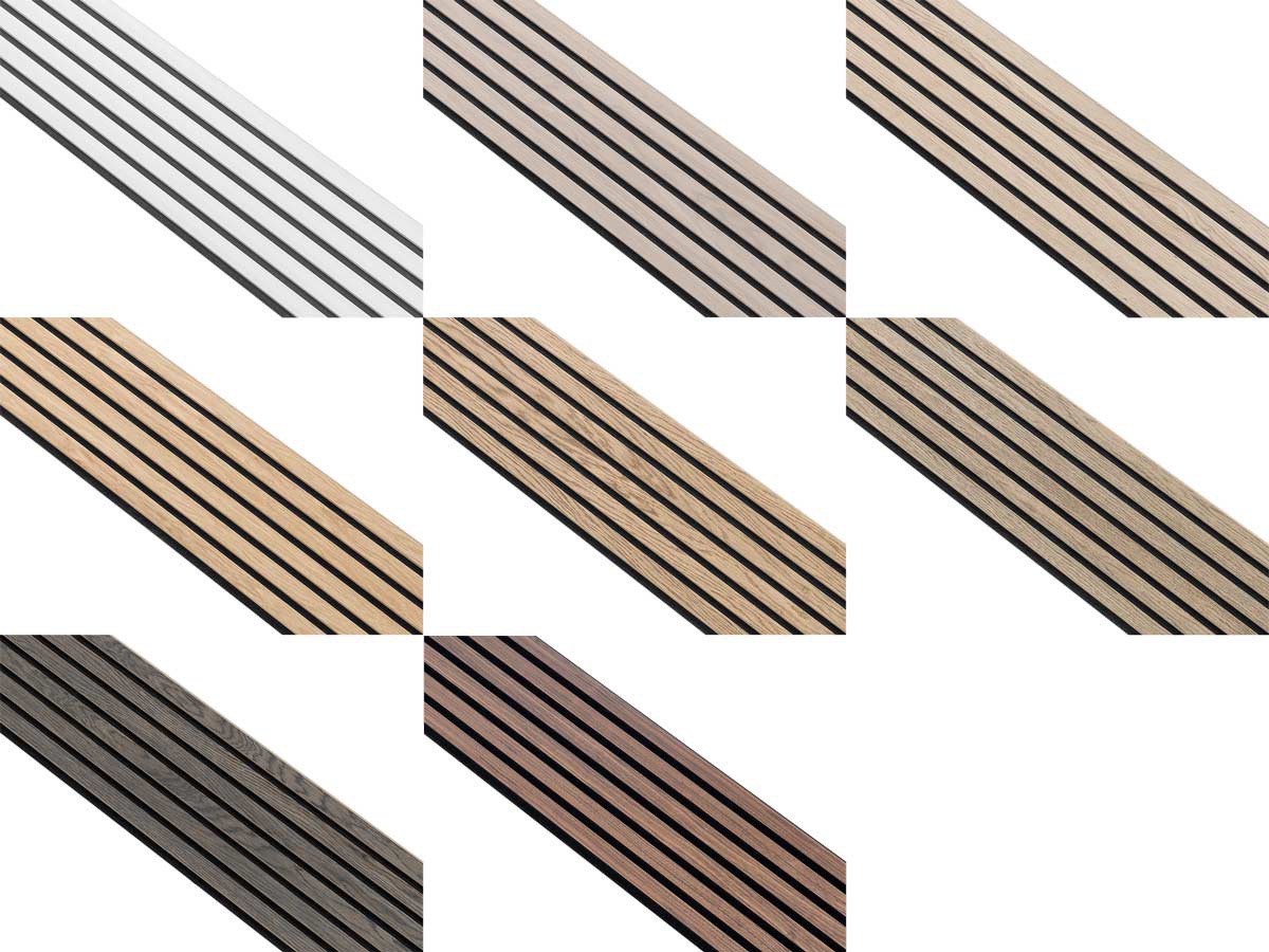 Barvy akustických panelů I-Wood 